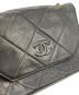 中古・古着 CHANEL (シャネル) ココマークダイヤステッチチェーンショルダーバッグ ブラック：80000円