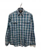 RRLダブルアールエル）の古着「コットンチェックシャツ」｜ネイビー