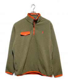 POLO RALPH LAUREN（ポロ・ラルフローレン）の古着「ハーフジップフリースジャケット」｜オリーブ
