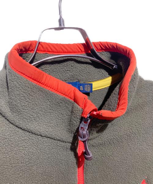 POLO RALPH LAUREN（ポロ・ラルフローレン）POLO RALPH LAUREN (ポロ・ラルフローレン) ハーフジップフリースジャケット オリーブ サイズ:ＸＬの古着・服飾アイテム