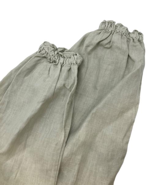 nest Robe（ネストローブ）nest Robe (ネストローブ) リネンスタンドフリルブラウス カーキ サイズ:FREEの古着・服飾アイテム
