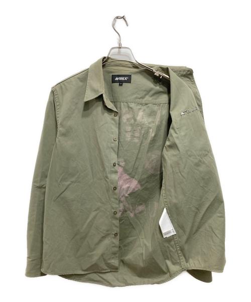 AVIREX（アヴィレックス）AVIREX (アヴィレックス) クラッシー シャシー シャツ カーキ サイズ:Lの古着・服飾アイテム