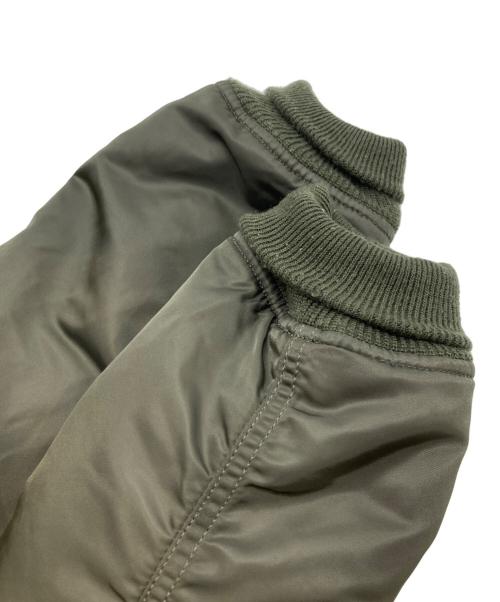 ALPHA（アルファ）ALPHA (アルファ) MA-1 タイト バックエンブレム カーキ サイズ:Lの古着・服飾アイテム