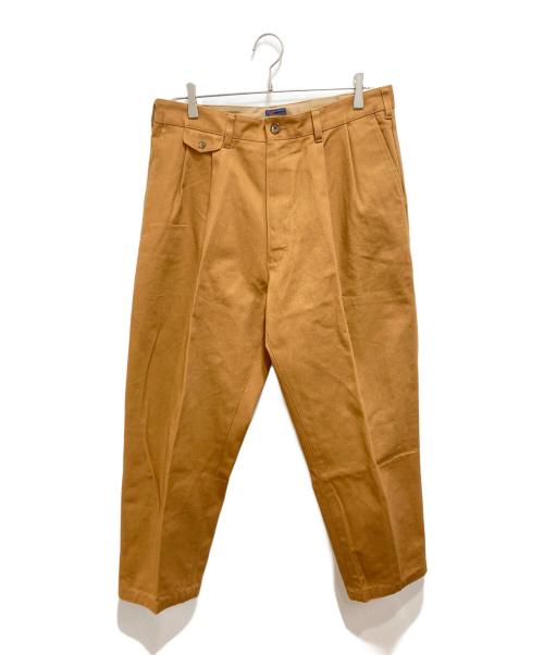 Pherrow's（フェローズ）Pherrow's (フェローズ) 2タックテーパードパンツ ブラウン サイズ:34の古着・服飾アイテム