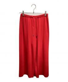 GRACE CONTINENTAL（（グレースコンチネンタル）の古着「ワイドパンツ」｜レッド