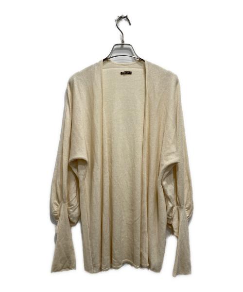 BOTTEGA VENETA（ボッテガベネタ）BOTTEGA VENETA (ボッテガベネタ) リネンシルクブレンドカーディガン ベージュ サイズ:Lの古着・服飾アイテム