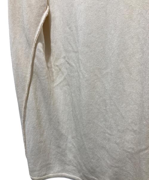 BOTTEGA VENETA（ボッテガベネタ）BOTTEGA VENETA (ボッテガベネタ) リネンシルクブレンドカーディガン ベージュ サイズ:Lの古着・服飾アイテム