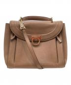 Salvatore Ferragamoサルヴァトーレ フェラガモ）の古着「ソフィアレインボー」｜ブラウン