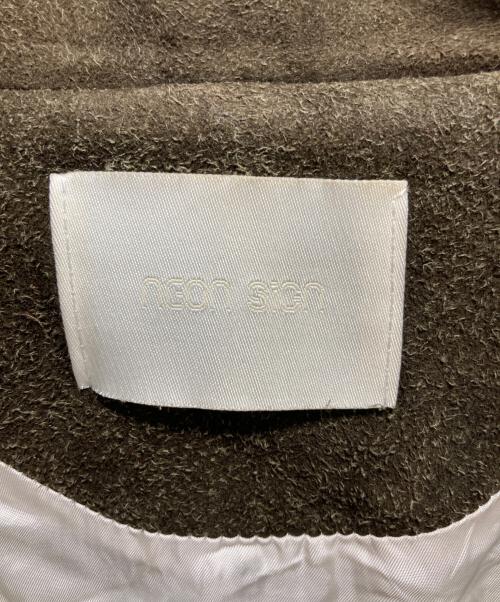 NEON SIGN（ネオンサイン）NEON SIGN (ネオンサイン) スエードオーバーサイズライダースジャケット オリーブ サイズ:Ｓの古着・服飾アイテム