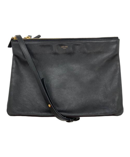 CELINE（セリーヌ）CELINE (セリーヌ) トリオショルダーバッグ ブラック サイズ:-の古着・服飾アイテム