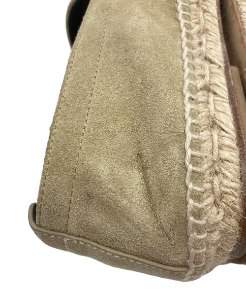 LOEWE（ロエベ）LOEWE (ロエベ) アナグラムスエードエスパドリーユ ベージュ サイズ:38の古着・服飾アイテム