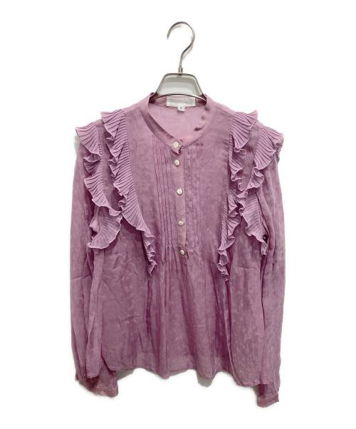 JILL STUART（ジルスチュアート）JILL STUART (ジルスチュアート) クララジャガードブラウス ピンク サイズ:Sの古着・服飾アイテム