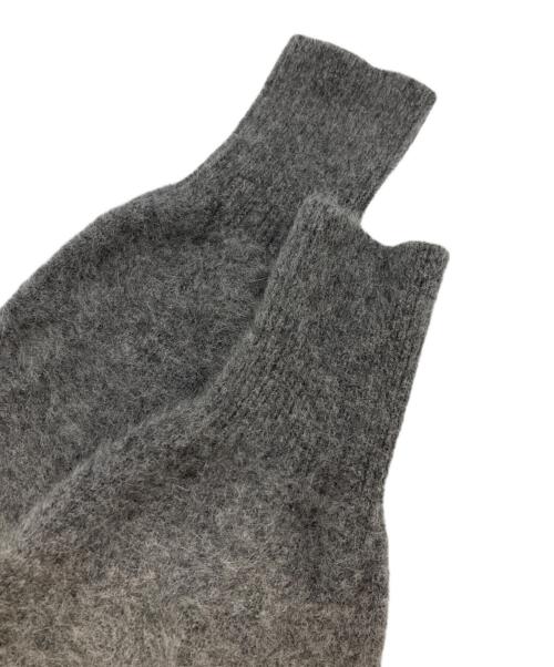 NOLLEY'S sophi（ノーリーズソフィー）NOLLEY'S sophi (ノーリーズソフィー) ヘアリーショート丈クルーネックプルオーバーニット グレー サイズ:Mの古着・服飾アイテム