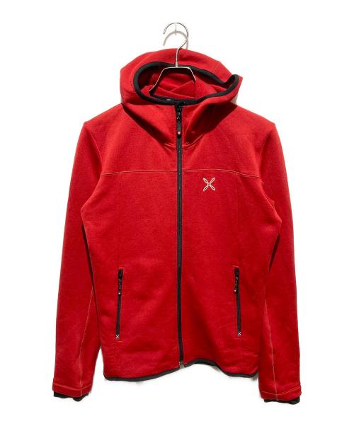 MONTURA（モンチュラ）MONTURA (モンチュラ) 裏起毛アウトドアジップパーカー レッド サイズ:Mの古着・服飾アイテム
