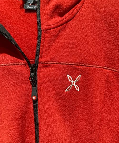 MONTURA（モンチュラ）MONTURA (モンチュラ) 裏起毛アウトドアジップパーカー レッド サイズ:Mの古着・服飾アイテム