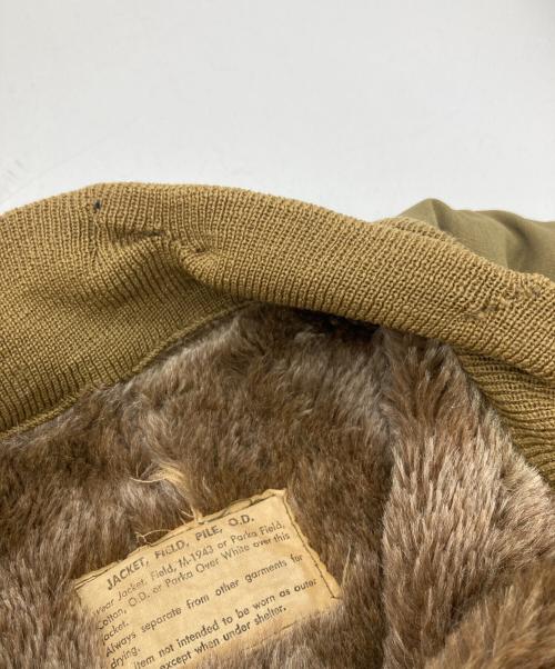 US ARMY（ユーエスアーミー）US ARMY (ユーエスアーミー) M-43 前期アルパカパイルライナージャケット オリーブ サイズ:不明の古着・服飾アイテム