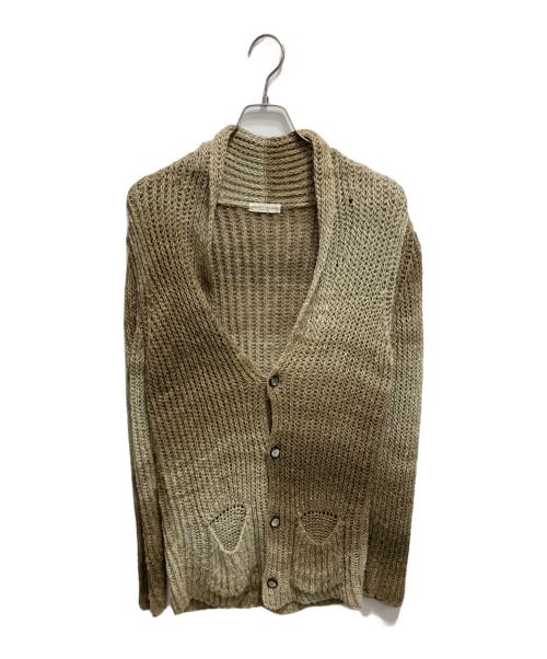 ROBERTO COLLINA（ロベルトコリーナ）ROBERTO COLLINA (ロベルトコリーナ) メッシュカーディガン ブラウン サイズ:48の古着・服飾アイテム