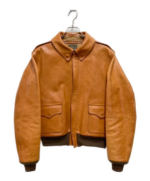 THE FEW（ザ・フュー）THE FEW (ザ・フュー) ROUGH WEAR復刻/TYPE A-2カウハイドレザーフライトジャケット ブラウン サイズ:42の古着・服飾アイテム