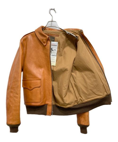 THE FEW（ザ・フュー）THE FEW (ザ・フュー) ROUGH WEAR復刻/TYPE A-2カウハイドレザーフライトジャケット ブラウン サイズ:42の古着・服飾アイテム