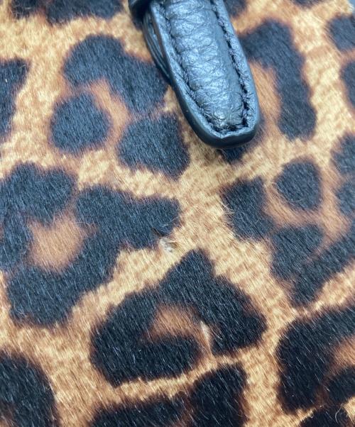 MICHAEL KORS（マイケル・コース）MICHAEL KORS (マイケルコース) ショルダーバッグ ブラック×レオパードの古着・服飾アイテム