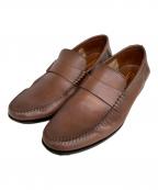 Santoniサントーニ）の古着「コインローファー」｜ブラウン