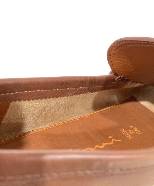 Santoni（サントーニ）Santoni (サントーニ) コインローファー ブラウン サイズ:UK 8の古着・服飾アイテム