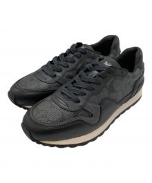 COACH（コーチ）の古着「シグネチャローカットスニーカー」｜グレー