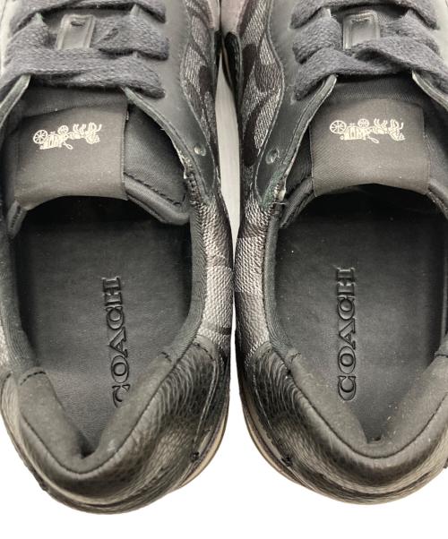 COACH（コーチ）COACH (コーチ) シグネチャローカットスニーカー グレー サイズ:26の古着・服飾アイテム