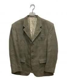 LAUREN RALPH LAUREN（ローレンラルフローレン）の古着「チェックテーラードジャケット」｜オリーブ