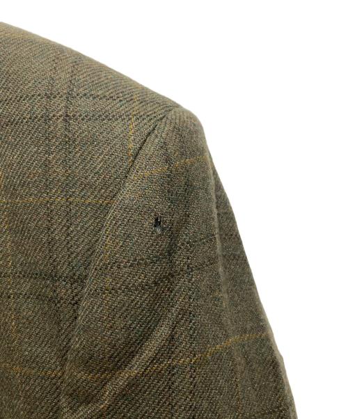 LAUREN RALPH LAUREN（ローレンラルフローレン）LAUREN RALPH LAUREN (ローレンラルフローレン) チェックテーラードジャケット オリーブ サイズ:42Sの古着・服飾アイテム