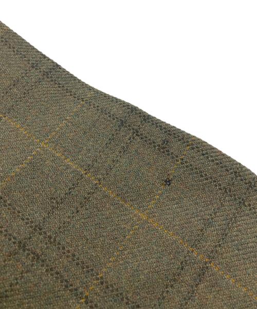 LAUREN RALPH LAUREN（ローレンラルフローレン）LAUREN RALPH LAUREN (ローレンラルフローレン) チェックテーラードジャケット オリーブ サイズ:42Sの古着・服飾アイテム