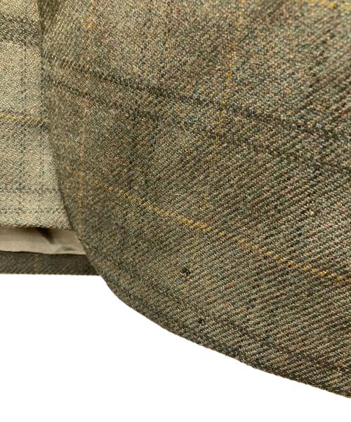 LAUREN RALPH LAUREN（ローレンラルフローレン）LAUREN RALPH LAUREN (ローレンラルフローレン) チェックテーラードジャケット オリーブ サイズ:42Sの古着・服飾アイテム