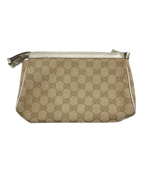GUCCI（グッチ）GUCCI (グッチ) GGキャンバス･アクセサリーポーチ ハンドバッグ／ワンショルダーバッグ ベージュ サイズ:-の古着・服飾アイテム