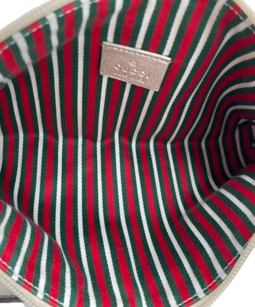 GUCCI（グッチ）GUCCI (グッチ) GGキャンバス･アクセサリーポーチ ハンドバッグ／ワンショルダーバッグ ベージュ サイズ:-の古着・服飾アイテム