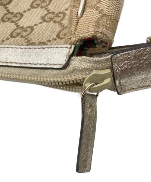 GUCCI（グッチ）GUCCI (グッチ) GGキャンバス･アクセサリーポーチ ハンドバッグ／ワンショルダーバッグ ベージュ サイズ:-の古着・服飾アイテム