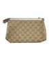 GUCCI (グッチ) GGキャンバス･アクセサリーポーチ ハンドバッグ／ワンショルダーバッグ ベージュ サイズ:-：30000円