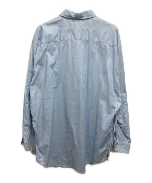 DRESSEDUNDRESSED（ドレスドアンドレスド）DRESSEDUNDRESSED (ドレスドアンドレスド) リボンタイコットンオックスシャツ ブルー サイズ:4の古着・服飾アイテム