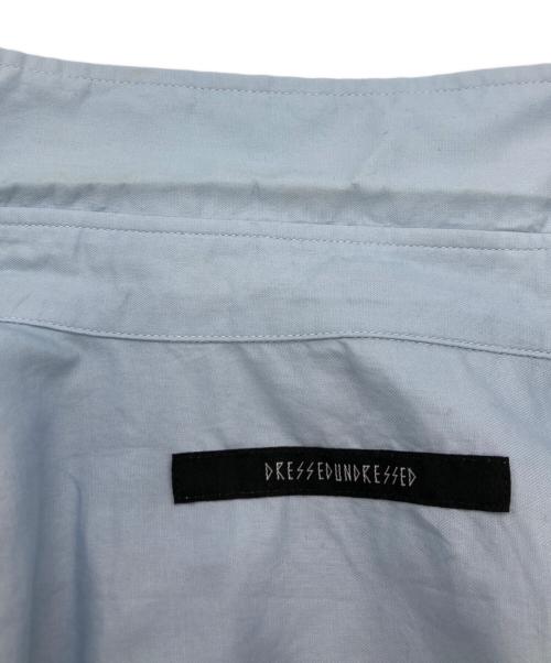 DRESSEDUNDRESSED（ドレスドアンドレスド）DRESSEDUNDRESSED (ドレスドアンドレスド) リボンタイコットンオックスシャツ ブルー サイズ:4の古着・服飾アイテム