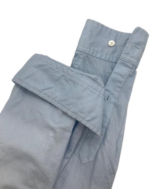 DRESSEDUNDRESSED（ドレスドアンドレスド）DRESSEDUNDRESSED (ドレスドアンドレスド) リボンタイコットンオックスシャツ ブルー サイズ:4の古着・服飾アイテム