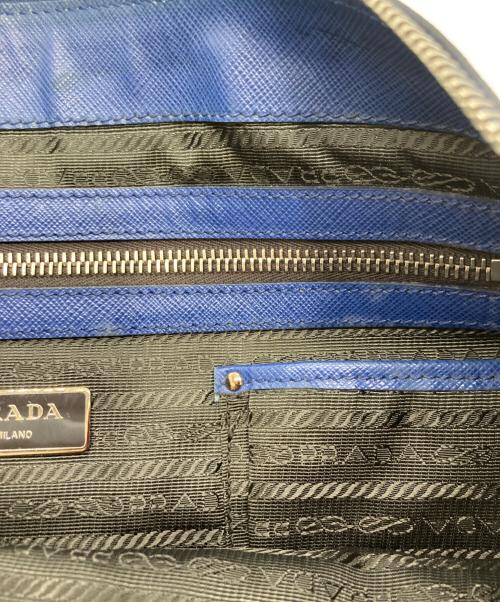 PRADA（プラダ）PRADA (プラダ) 2WAYトートショルダーバッグ／サフィアーノ ネイビー サイズ:-の古着・服飾アイテム