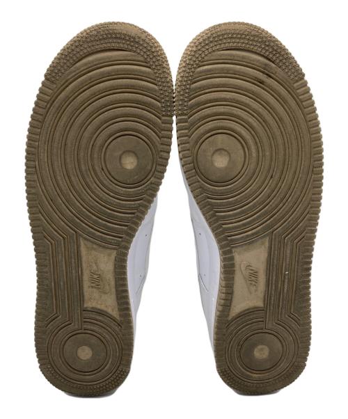 NIKE（ナイキ）NIKE (ナイキ) AIR FORCE1 ホワイト×ベージュ サイズ:27の古着・服飾アイテム