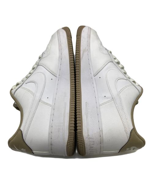 NIKE（ナイキ）NIKE (ナイキ) AIR FORCE1 ホワイト×ベージュ サイズ:27の古着・服飾アイテム