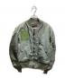 ALPHA INDUSTRIES（アルファインダストリーズ）の古着「MA-1ジャケット」｜グリーン