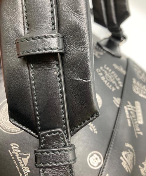 BALLY（バリー）BALLY (バリー) ランダムプリントバックパック ブラック サイズ:-の古着・服飾アイテム