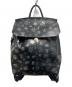 BALLY（バリー）の古着「ランダムプリントバックパック」｜ブラック