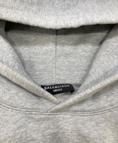 BALENCIAGA（バレンシアガ）BALENCIAGA (バレンシアガ) 22SSスライムロゴプルオーバーパーカー グレー サイズ:Lの古着・服飾アイテム