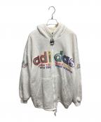adidasアディダス）の古着「ジップパーカー」｜ホワイト