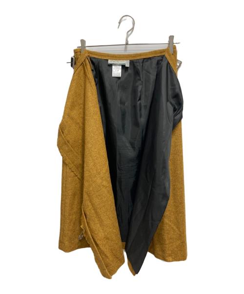 O'NEIL OF DUBLIN（オニールオブダブリン）O'NEIL OF DUBLIN (オニールオブダブリン) ラップスカート SOLID MV WOMEN ブラウン サイズ:Sの古着・服飾アイテム