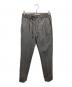giab's ARCHIVIO（ジャブス アルキヴィオ）の古着「ストレッチ ブラッシドコットン ノープリーツ リラックスパンツ」｜グレー