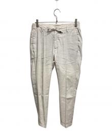 giab's ARCHIVIO（ジャブス アルキヴィオ）の古着「ストレッチ ブラッシドコットン ノープリーツ リラックスパンツ」｜ベージュ